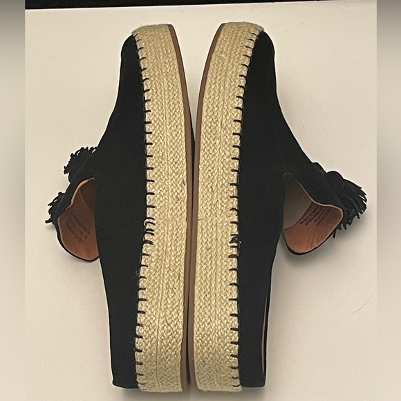 KENNETH COLE, GENTLE SOULS, ESPADRILLES TASSELS, BLACK SUEDE SHOES, WOMEN’S 9M - Picture 9 of 12